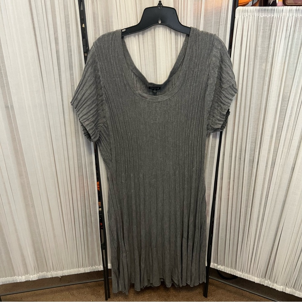Torrid Heather Gray Ribbed Knit Dress